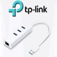 Hub USB 3.0 3 Puertos + Puerto Lan TP-Link (UE330) Blanco