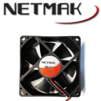 Cooler Gabinete 8 X 8 Cm Con Buje Netmak (NM-8025)