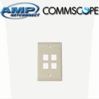 Faceplate AMP 4 Puertos Beige (2111024-1)
