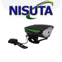 Luz Delantera Para Bicicleta con Bocina Nisuta (NS-LIBD)