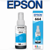 Botella EPSON 664 x 70ml L200 / L210 / L355 Cyan (T664220)