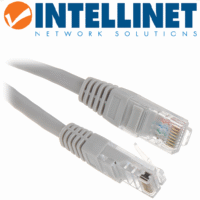 Patch Cord UTP Cat5e 1 Mt  Intellinet Gris (318921)