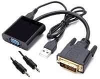 Conversor DVI-D a VGA H + Audio Int.Co (09-020)