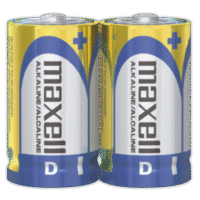 Pila Maxell Alcalina D Blister x2 1.5V (D-2BP)