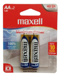 Pila Maxell Alcalina AA Blister x2 1.5V (AA-2BP) (BP X24)