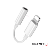 Adaptador Lightning a Miniplug 3.5mm NETMAK  (NM-TC56)