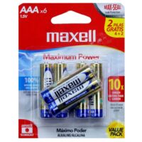 Pila Maxell Alcalina AAA Blister x6 1.5V (AAA-6BP) (BP X24)