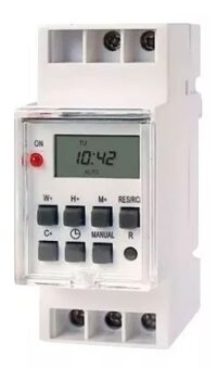Timer Digital Programable para Riel Dim Zurich (XTIM03207)