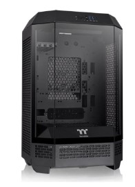 Gabinete Thermaltake The Tower 300 Sin Fuente Negro c/Vidrio Templado