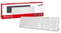 Teclado USB Genius SlimStar 126 Blanco