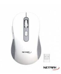 Mouse Inalambrico 2.4Ghz+2BT Optimize Netmak (NM-M690-W) Blanco