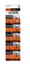 Pila Maxell Alcalina LR41-192 Blister x10