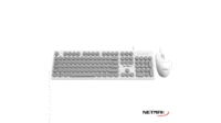 Teclado y Mouse USB Netmak (NM-KB258-W) BLANCO