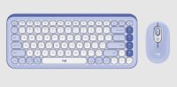 Teclado + Mouse Logitech Pop Icon Lila (920-013054)