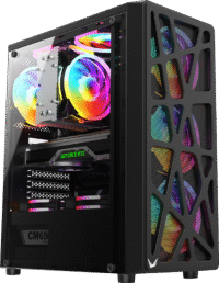 Gabinete Gamer Formula V LINE CASE MANA GEOMETRY BLACK