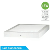 Panel Led Cuadrado 220-240v 18w Silverlight (SLCLC18WF)