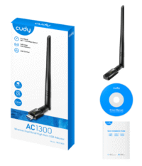 Placa de Red AC1300 USB Antena Cudy (WU1400)