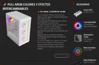 Gabinete Gamer Sentey M40 White Vidrio Templado/Lat/Front 4Fan ARGB (M40WHT-SF)