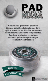 Pad Termico Carboo 30grs Patermax (PAD)