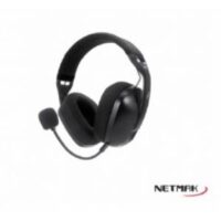 Auricular Inalambrico Gamer NETMAK Negro TRI modo BT / 3.5 / Receptor USB (NM-N35)
