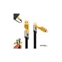 Cable 4en1 Tiop C + USB + Lightning Netmak (NM-123)