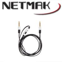 Cable Manos Libres 3.5 Mm Con Microfono Netmak (NM-MIC15)