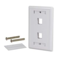 Faceplate GLC 2 Puertos Blanco (CE-4009)