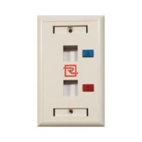 Faceplate ReguVolt 2 Puertos (RV-FPLATE-2U)