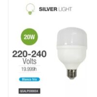 Lampara Led 20w/114w 6500K Luz Fria Silver Light (QGALP000004)