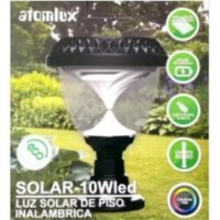 Luz Solar de Piso Inalambrica 10w con Modo RGB Atomlux (SOLAR-10Wled)