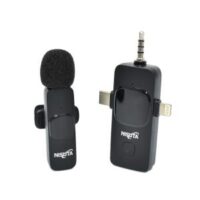 Microfono Inalambrico 2.4Ghz Recepto USB-C/Lightning/3.5mm Nisuta (NSMICW2)