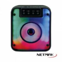 Parlante Bluetooth Karaoke C/Panel Led 4″ Netmak (NM-FLAMA)