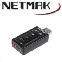 Placa de Sonido USB 7.1 Netmak (NM-SU8CH)