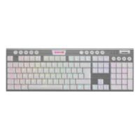 Teclado Gamer Redragon Horus Inalambrico White (K619W-RGB SP-RED) Switch Red