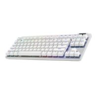 Teclado Gaming Logitech G PRO X TKL LigthSpeed White Ingles (920-012143)