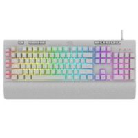 Teclado USB Gamer Redragon K512 SHIVA Blanco RGB (K512W-RGB)