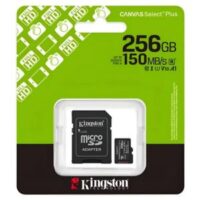 Memoria Micro SD 256 Gb Clase 10 Kingston 150 MB/s (SDCS3/256GB) Canvas Select Plus