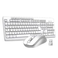 Combo Teclado y Mouse Inalambrico Solarmax (KMC2300W) Blanco