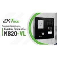 Control Acceso Biometrico c/Reconocimiento Fcial Sin Fuente ZKTeco (MB20-VL)