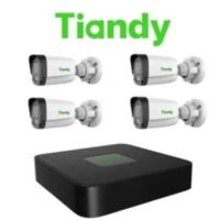 KIT 1 NVR POE Tiandy TC-R3104/4 Cámaras Tiandy TC-C321N Metalica/Plastica