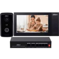 Kit Camara + Portero Visor IP + Switch 6 Puertos Dahua (DHI-KTP02)