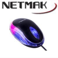 Mouse USB Luminoso Netmak (NM-M01) Negro