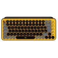 Teclado Logitech POP Keys Mecanico Negro/Amarillo (920-010713)
