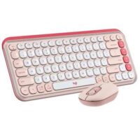 Teclado + Mouse Logitech Pop Icon Rose (920-013053)